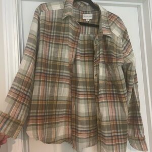 American eagle distressed flannel